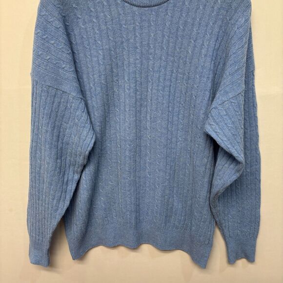 Mackinnon of Scotland Men 100% Wool Cable Knit Sweater Size XL X-Large D037 -26 - Picture 10 of 15